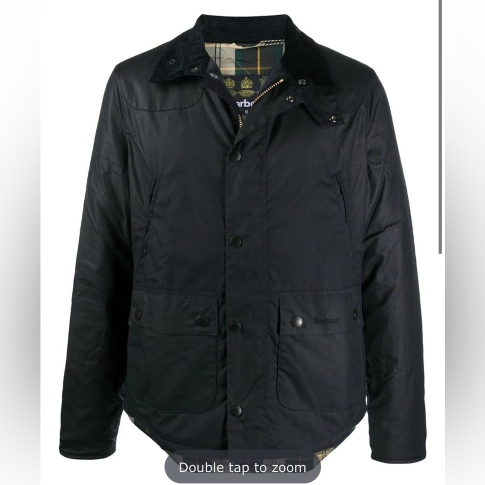Barbour men's blue polyester outerwear jacket